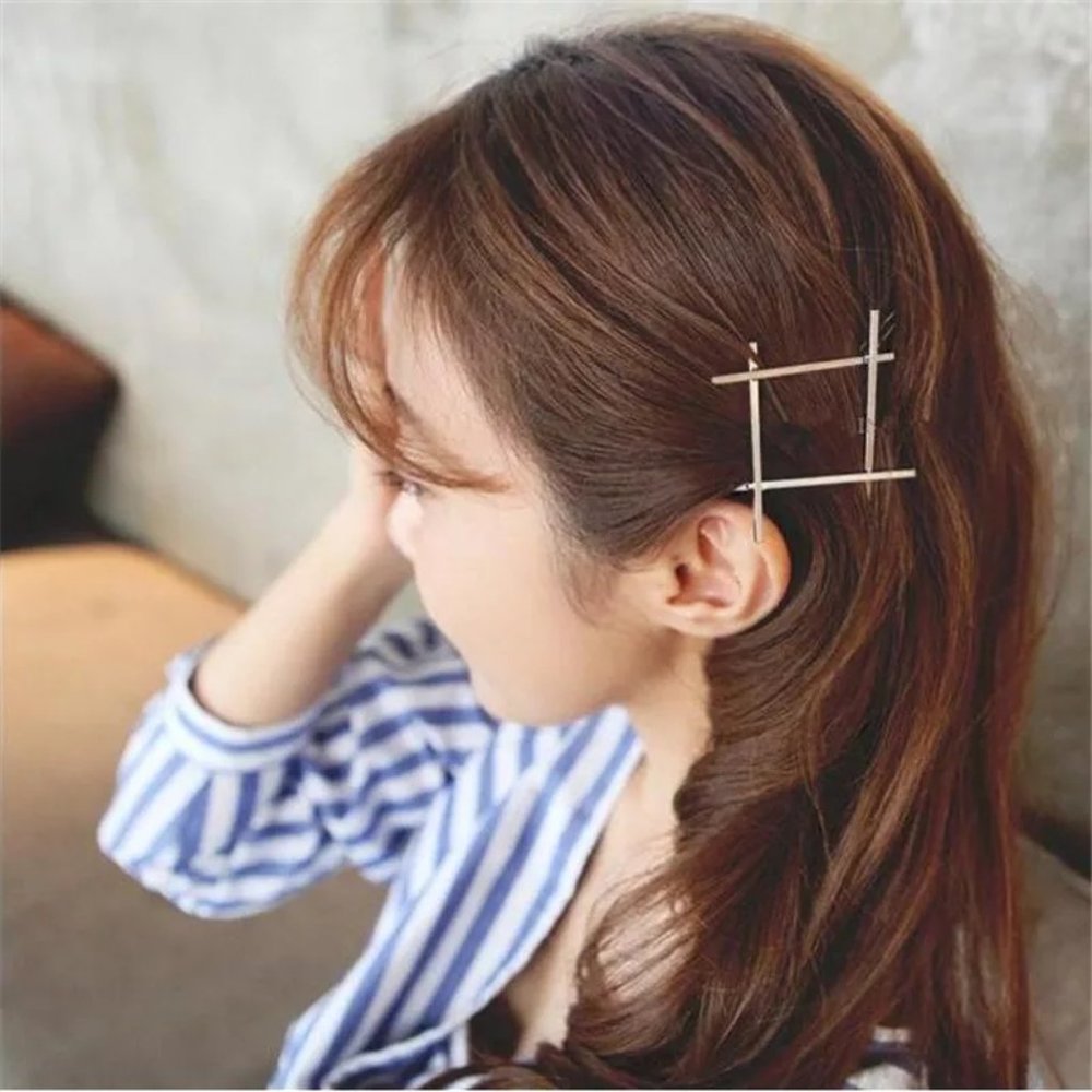 💎✨BOGO👧 Geometric Square Hair Clip - Picture 3 of 5